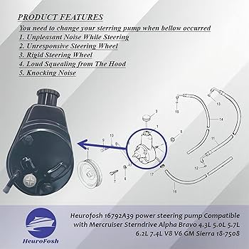 HeuroFosh 16792A39 power steering pump Compatible with